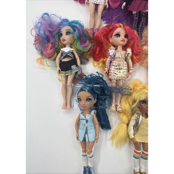 Rainbow High Doll Lot of 15 with Clothes Shoes Articulated Colorful Hair MGA - Picture 5 of 14